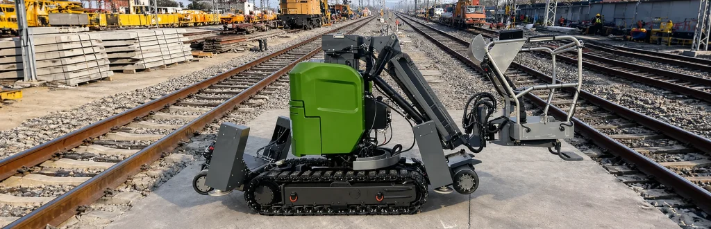 Chenlift CLP10TG rail-mounted aerial work platform for Indian metro and rail projects