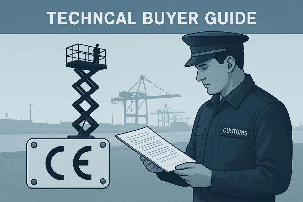 Chenlift CE attestation of conformity issued under Annex VIII of EU Machinery Directive 2006_42_EC