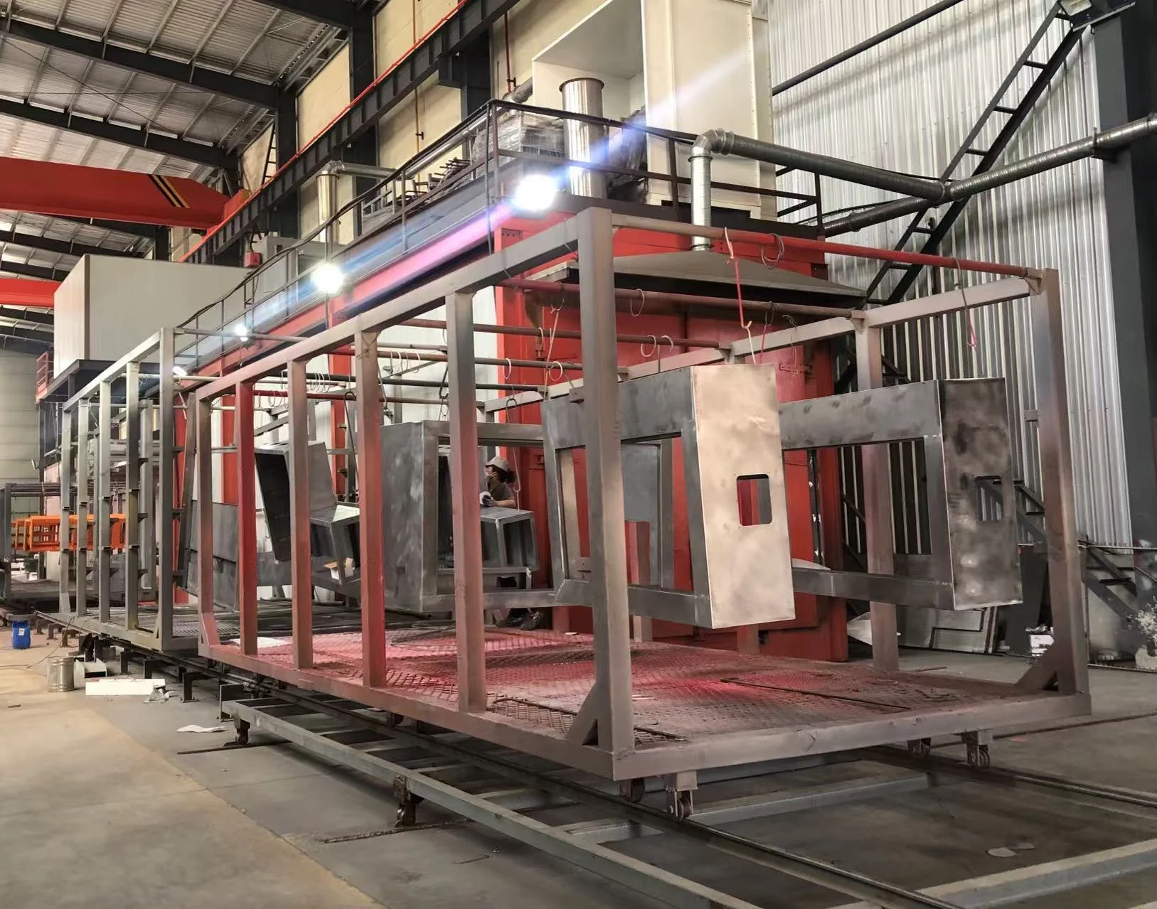 Paint booth — epoxy primer and polyurethane topcoat application