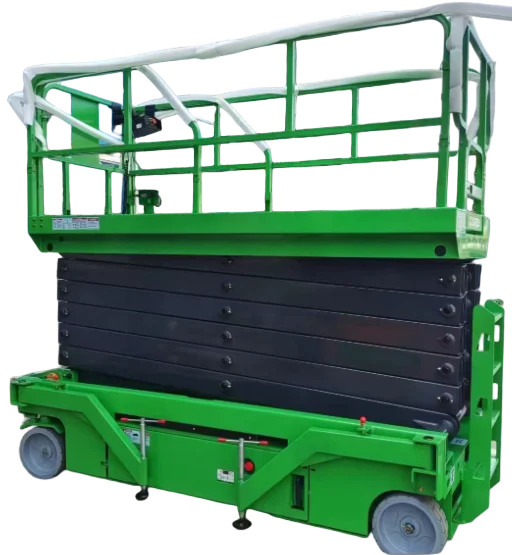 MX1600S self-propelled scissor lift 17.8 m working height with outriggers