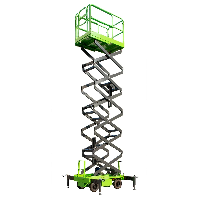 MK Series Manual Pushing Scissor Lift — front view