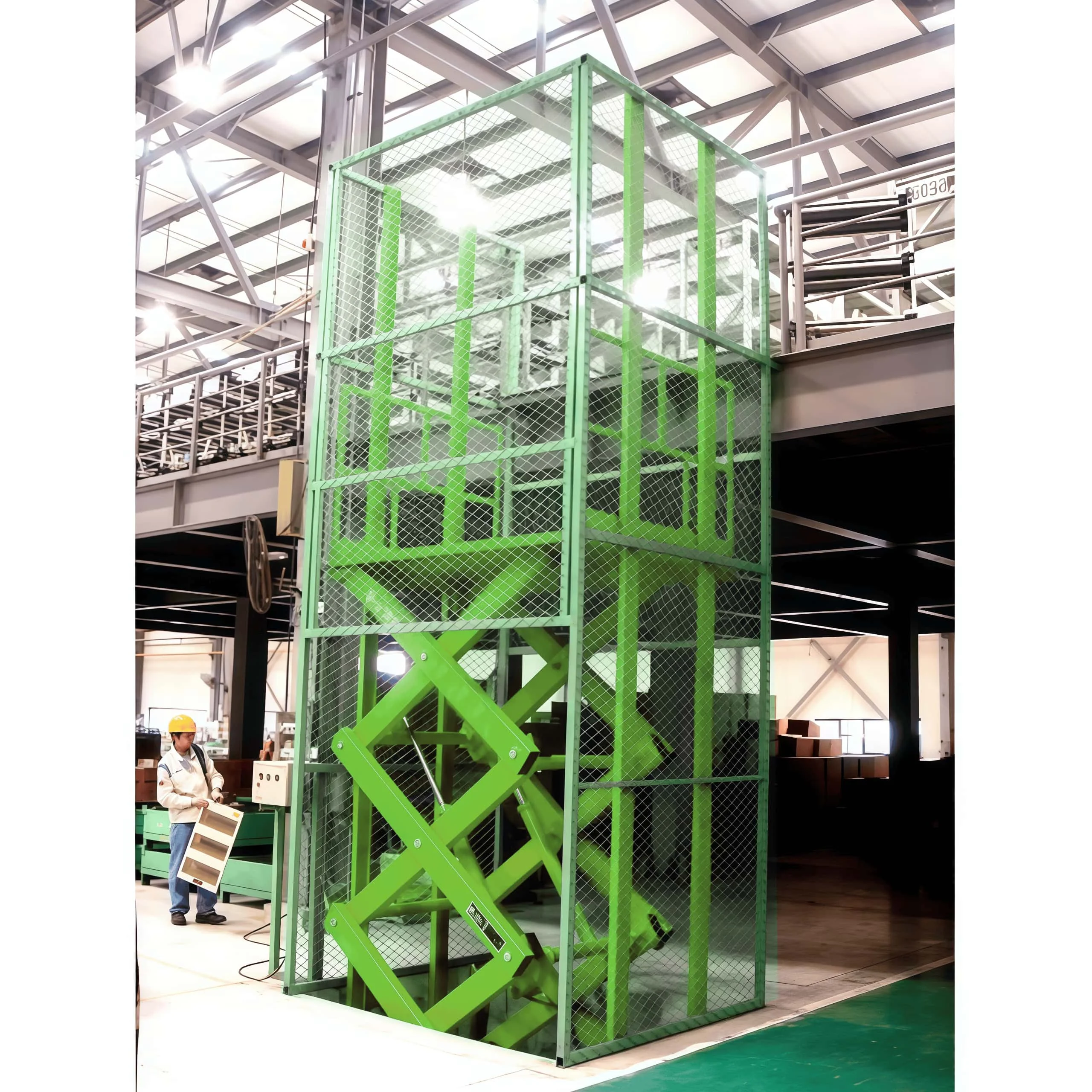Bellows and steel mesh curtain