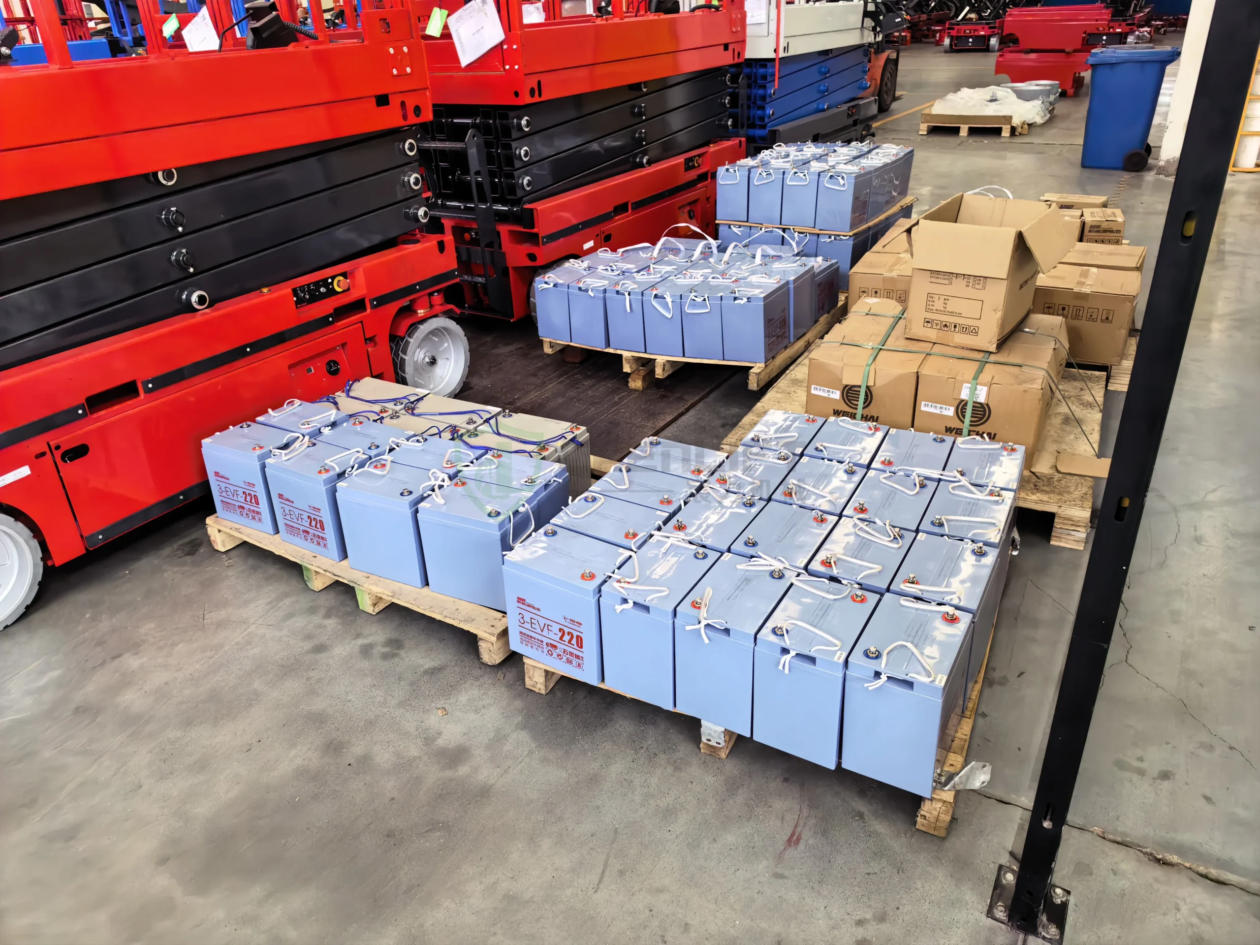 Chenlift battery installation area