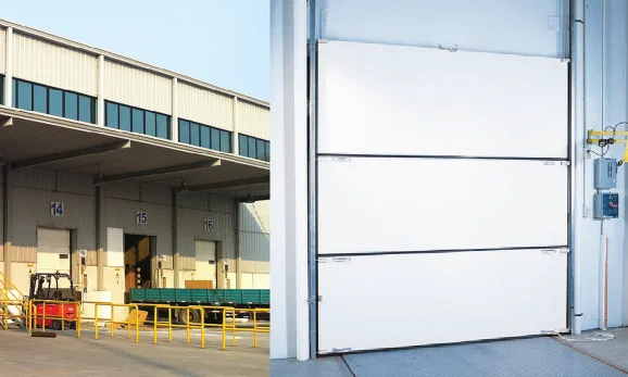 GAD anti-crash dock door for loading dock solution