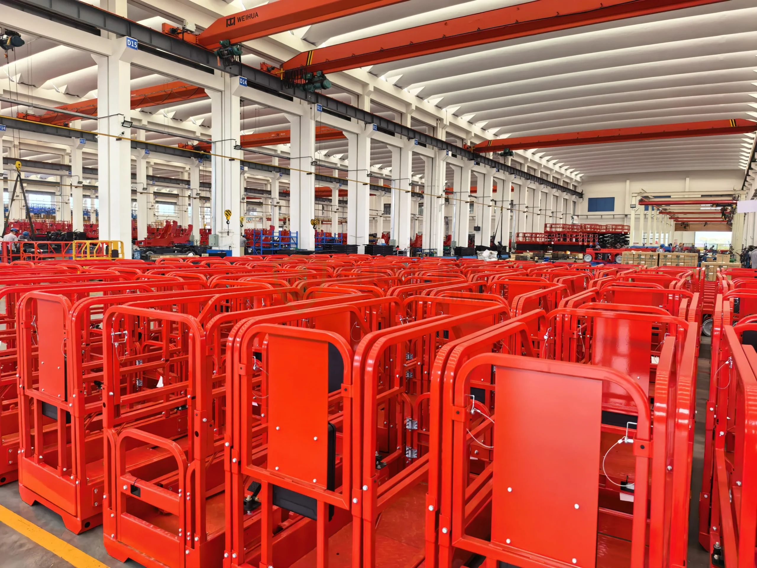 Chenlift semi-finished material transfer area