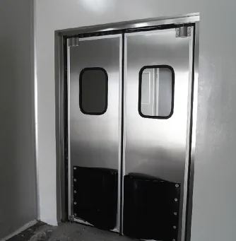 Impact door for busy warehouse loading areas