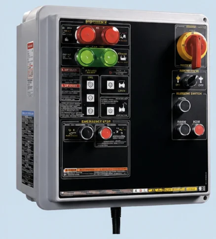 Integrated control box for loading dock