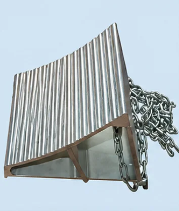 Steel wheel wedge for loading dock