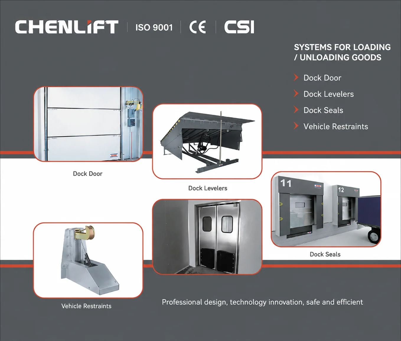 Chenlift loading and unloading systems