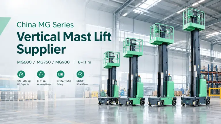 China MG series vertical mast lift supplier — MG600, MG750 and MG900