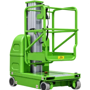 Chenlift MG Series self-propelled vertical mast lift with hydraulic turning wheel